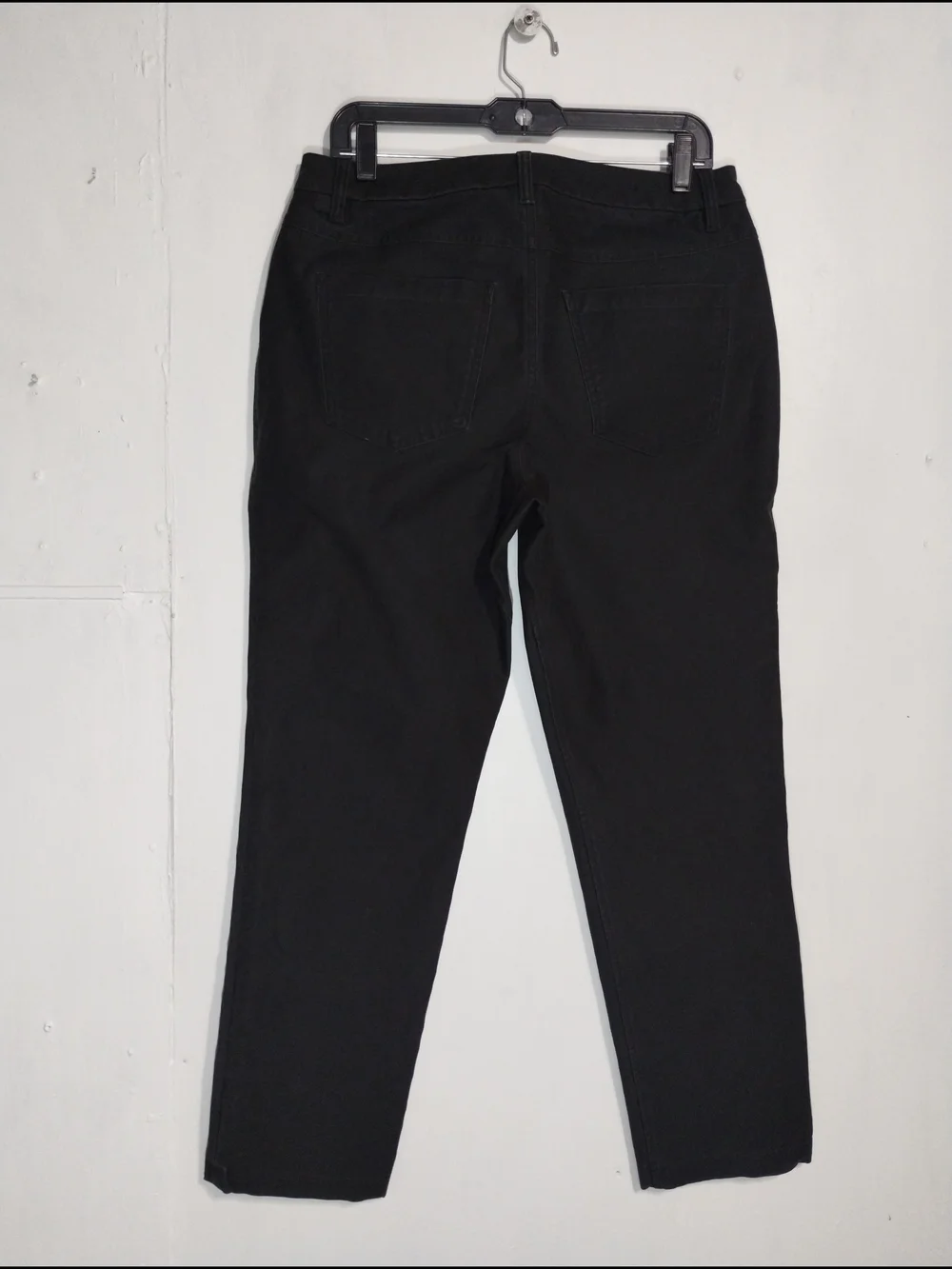 Women's Black Casual Pants - Classic Straight Fit